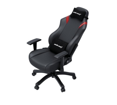 Кресло игровое Anda Seat Luna series цвет черный с красными вставками, размер L (110кг), материал ПВХ (модель AD18) Кресло игровое Anda Seat Luna series цвет черный с красными вставками, размер L (110кг), материал ПВХ (модель AD18)