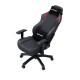 Кресло игровое Anda Seat Luna series цвет черный с красными вставками, размер L (110кг), материал ПВХ (модель AD18)