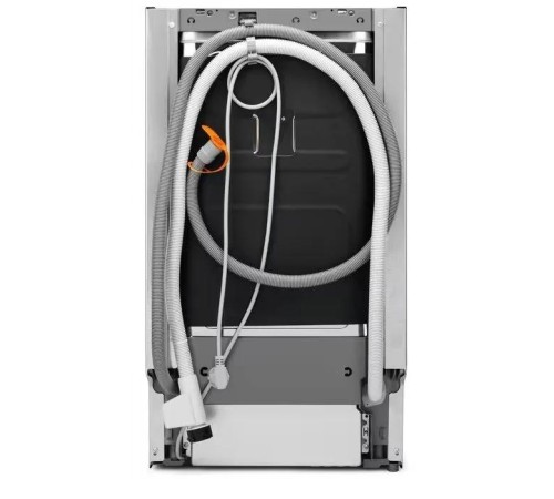 Встраиваемая посудомоечная машина ELECTROLUX/ Встраиваемая узкая посудомоечная машина, без фасада, загрузка на 10 комплектов посуды, сенсорное управление, 6 программ, 44.6x55x82 см, черный цвет, сушка: с открыванием дверцы, индикация на полу: луч