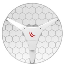 Точка доступа MikroTik LHG 60G (60GHz antenna, 802.11ad wireless, four core 716MHz CPU, 256MB RAM, 1x Gigabit LAN, RouterOS L3, POE, PSU) for use as CPE in Point -to-Multipoint setups for connections up to 800m
