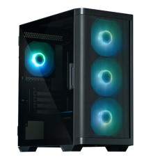 корпус ZALMAN M4, MATX, BLACK, WINDOW, 1xCombo (3.5'' or 2.5''), 1x3.5", 2x2.5", 1xUSB2.0, 2xUSB3.0, FRONT 3x120mm ARGB, REAR 1x120mm ARGB
