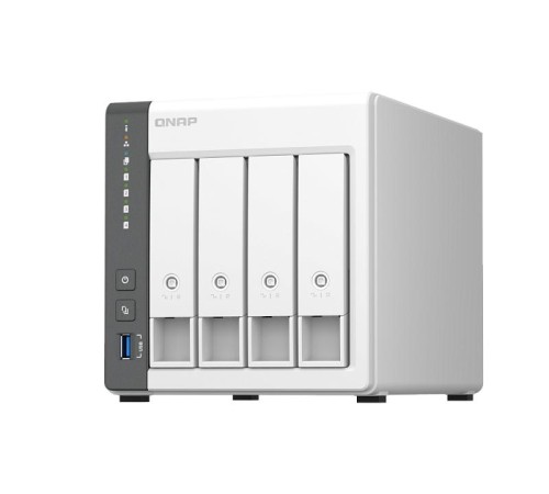 Сетевое хранилище без дисков/ channel QNAP D4 NAS 4 HDD trays.ARM 4-core Cortex-A55 2.0GHz, RAM 4 GB (max), 1x2.5GbE, 1x1GbE, 2xUSB 2.0 port,1xUSB 3.2 Gen 1 Сетевое хранилище без дисков/ channel QNAP D4 NAS 4 HDD trays.ARM 4-core Cortex-A55 2.0GHz, RAM 4 GB (max), 1x2.5GbE, 1x1GbE, 2xUSB 2.0 port,1xUSB 3.2 Gen 1