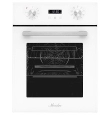 Электрический духовой шкаф Monsher/ ширина 45 см, High-Tech, 50 л, гидролизная очистка, 9 режимов, белый