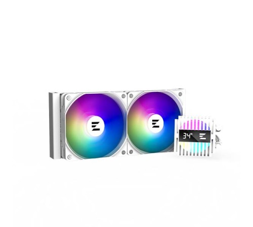 Система водяного охлаждения Zalman CPU Liquid Cooler 240mm, ARGB, white