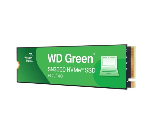 Твердотельные накопители/ WD SSD Green SN3000, 2000GB, M.2(22x80mm), NVMe, PCIe 4.0 x4, QLC, R/W 5000/4200MB/s, TBW 250, DWPD 0.1 (12 мес.) Твердотельные накопители/ WD SSD Green SN3000, 2000GB, M.2(22x80mm), NVMe, PCIe 4.0 x4, QLC, R/W 5000/4200MB/s, TBW 250, DWPD 0.1 (12 мес.)