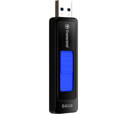 Флеш-накопитель/ Transcend 64GB JetFlash 760 (Black/Blue) USB 3.0