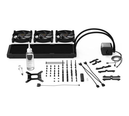 Водяное охлаждение для процессора/ Water Cooling System be quiet! SILENT LOOP 2 360mm (230W, 360mm, Black, ARGB Pump/ Fans: 3x120mm, 73.4CFM, 38dBA, 2200RPM/ Pump 2800RPM, Rad thickness 27mm/ S: 1700, 1200, 20XX, 115X, AM5, AM4)