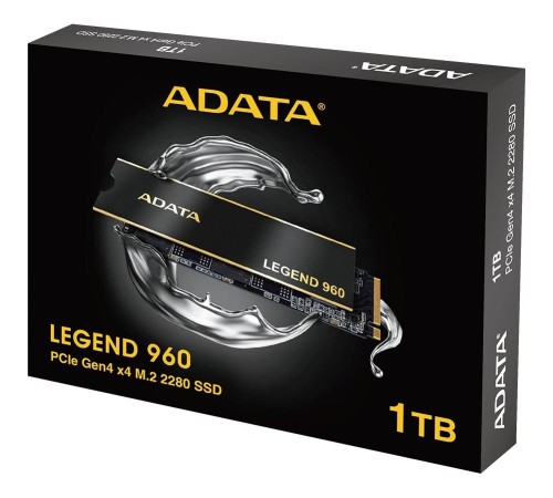 Твердотельный накопитель/ ADATA SSD LEGEND 960, 1000GB, M.2(22x80mm), NVMe 1.4, PCIe 4.0 x4, 3D NAND, R/W 7400/6000MB/s, IOPs 730 000/610 000, DRAM buffer 1000MB, TBW 780, DWPD 0.43, with Heat Spreader (5 лет) Твердотельный накопитель/ ADATA SSD LEGEND 960, 1000GB, M.2(22x80mm), NVMe 1.4, PCIe 4.0 x4, 3D NAND, R/W 7400/6000MB/s, IOPs 730 000/610 000, DRAM buffer 1000MB, TBW 780, DWPD 0.43, with Heat Spreader (5 лет)