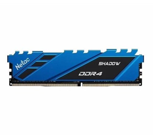 Оперативная память Netac Shadow 8GB DDR4-3600 (PC4-28800) C18 18-22-22-42 1.35V XMP Memory module (DIMM) Blue Оперативная память Netac Shadow 8GB DDR4-3600 (PC4-28800) C18 18-22-22-42 1.35V XMP Memory module (DIMM) Blue