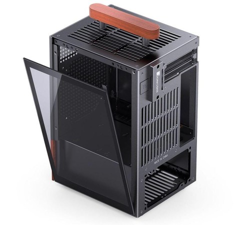 Корпус без блока питания/ Case JONSBO T6, Mini-Tower, 1x140mm, 1xUSB-A 3.0 + 1xUSB-C 3.2, mITX, wood panel + wooden handle Black Корпус без блока питания/ Case JONSBO T6, Mini-Tower, 1x140mm, 1xUSB-A 3.0 + 1xUSB-C 3.2, mITX, wood panel + wooden handle Black