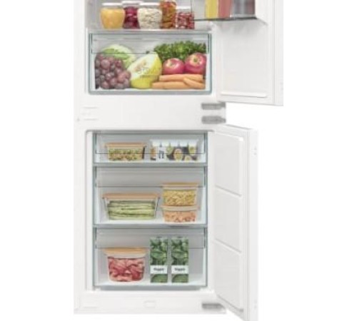 Встраиваемый холодильник Gorenje/ Встраиваемый холодильник Gorenje, полезный объем 243 л, электронное управление, цифровой дисплей, NoFrost Dual, Multiflow 360, LED освещение, слайдерное крепление, инверторный компрессор, энергоэффективность А+, уровень ш