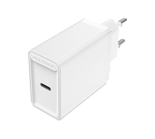 Сетевое зарядное устройство Vention на 1 порт USB C QC 4.0 Белый Сетевое зарядное устройство Vention на 1 порт USB C QC 4.0 Белый