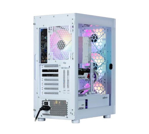 корпус ZALMAN i4 TG, ATX, WHITE, FRONT MESH, WINDOW, 2x3.5", 2x2.5", 1xUSB2.0, 2xUSB3.0, FRONT 3x140mm FRGB, REAR 1x140mm FRGB