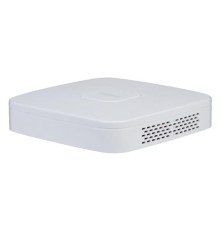 Видеорегистратор DAHUA 8-канальный IP-видеорегистратор 4K,  H.265+, ИИ; Входящий поток до 80Мбит/с; сжатие: H.265+, H.265, H.264+, H.264, MJPEG; разрешение записи до 12Мп; накопители: 1 SATA III до 10Тбайт; воспроизве