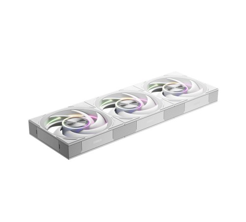 Система охлаждения/ Water Cooling System PCCooler DT360 ARGB Display WH (300W, 360mm, LED temp., White, ARGB/ Fans: 3x120mm, 83.83CFM, 3000RPM/ Pump height 62mm, 15dBA, 2600RPM, Rad thickness 27mm/ S: 1851, 1700, 1200, 115X, AM5, AM4)