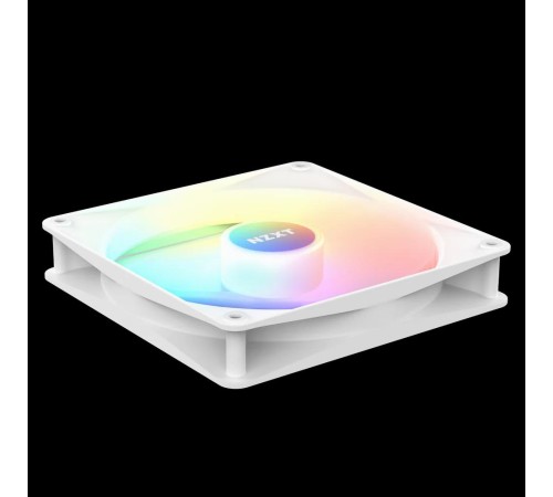 Кулер для корпуса ПК/ Case Cooler NZXT F140 RGB Core Twin Pack (140x140x25mm, 4-pin PWM, RGB, 89.48CFM, 32.5dBA, 1800RPM, White, 2pcs)