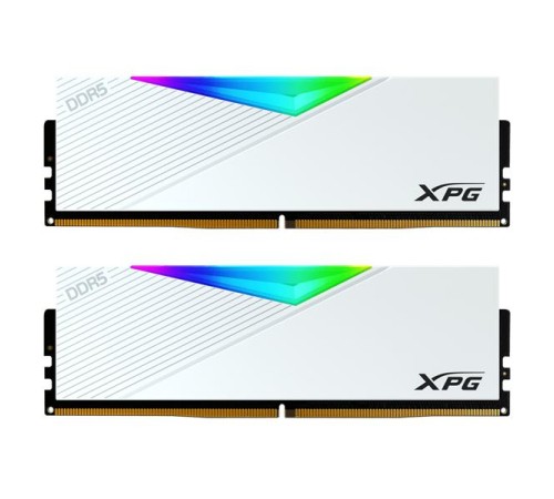 Оперативная память ADATA LANCER RGB DDR5 DIMM 32GB 7200MHz 2*16GB 34-46-46 1.4V WHITE DUAL COLOR BOX