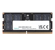 Оперативная память Apacer  DDR5  8GB  4800MHz SO-DIMM (PC5-38400) CL40 1.1V (Retail) 1024*16  3 years (AS08GHB48CTDBGH/FS.08G2A.RTH)