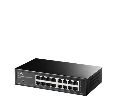 Коммутатор/ 16-Port Gigabit Switch, 16 Gigabit RJ45 Ports, IGMP Snooping, Loop Detection/Prevention, 802.1p/DSCP QoS, Switch/VLAN/Extend working mode DIP switch, Rack-mountable Steel Case, Power Saving, Plug & Play, Rack-Mount kits included