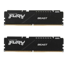 Память оперативная/ Kingston 16GB 6000MT/s DDR5 CL30 DIMM (Kit of 2) FURY Beast Black XMP