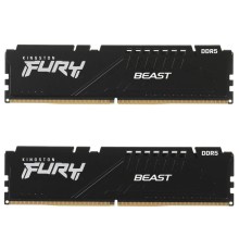 Память оперативная/ Kingston 16GB 6000MT/s DDR5 CL30 DIMM (Kit of 2) FURY Beast Black XMP