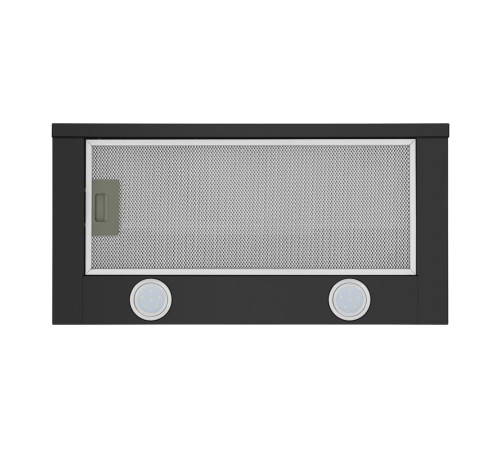 ВЫТЯЖКА HOMSair Flat 60 Black/ встраиваемая, колыбельное управление, 2 скорости, 520 м3/ч, до 20 м2, 45 дБ, угольный фильтр CF110 - 1 шт, ШхВхД: 500х176х280 мм, черный цвет