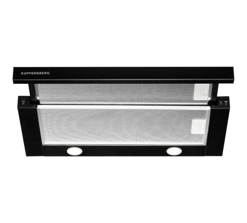 Вытяжка встраиваемая Kuppersberg/ Встраиваемая вытяжка, ширина 55,2 см, отвод/рециркуляция, 550 м3/час, механическое кнопочное управление, 3 скорости, светодиодное освещение 2х2 Вт, металлические жироулавливающие фильтры, угольный фильтр KF-Y (опция), цве