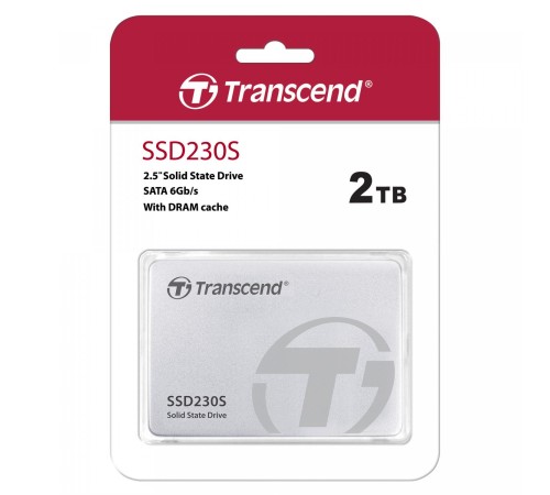 Твердотельный накопитель/ Transcend SSD SSD230S, 2048GB, 2.5" 7mm, SATA3, 3D TLC, R/W 560/520MB/s, IOPs 85 000/89 000, DRAM buffer 1024MB, TBW 1120, DWPD 0.3 (5 лет) Твердотельный накопитель/ Transcend SSD SSD230S, 2048GB, 2.5" 7mm, SATA3, 3D TLC, R/W 560/520MB/s, IOPs 85 000/89 000, DRAM buffer 1024MB, TBW 1120, DWPD 0.3 (5 лет)