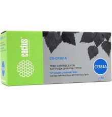 -/ Картридж лазерный Cactus CS-CF381A CF381A голубой (2700стр.) для HP LJ Pro M476dn/M476nw/M476dw