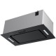 ВЫТЯЖКА HOMSair CROСUS PUSH 52 Glass Black/ полновстраиваемая, кнопочное управление, 3 скорости, 850 м3/ч, до 30 м2, 53 дБ, угольный фильтр CF02X - 2 шт, ШхВхД: 518х191х290 мм, черный цвет