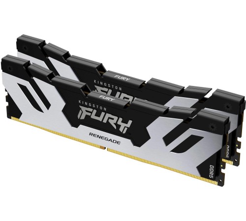 Память оперативная/ Kingston 32GB 6800MT/s DDR5 CL36 DIMM (Kit of 2) FURY Renegade Silver XMP Память оперативная/ Kingston 32GB 6800MT/s DDR5 CL36 DIMM (Kit of 2) FURY Renegade Silver XMP