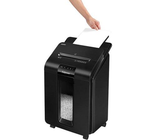 Шредер Fellowes® AutoMax® 100M, минирезка DIN P-4, 4х10 мм, автоподача 100 лст., 23 лтр., автореверc, шт Шредер Fellowes® AutoMax® 100M Шредер Fellowes® AutoMax® 100M, минирезка DIN P-4, 4х10 мм, автоподача 100 лст., 23 лтр., автореверc, шт Шредер Fellowes® AutoMax® 100M