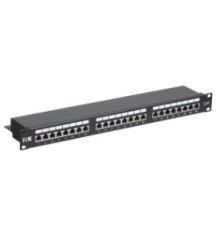  ITK 1U патч-панель кат.6 STP, 24 порта (Dual), с кабельным органайзером