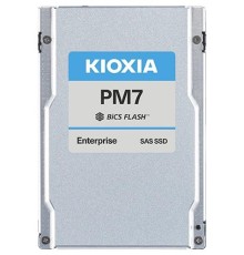SSD накопитель KIOXIA Enterprise SSD 2,5"(SFF), PM7-R, 7680GB (7.68TB), SAS 24G (SAS-4, 22,5Gbit/s), R4200/W4100MB/s, IOPS(R4K) 720K/175K, MTTF 2,5M, 1DWPD/5Y (Read Intensive), TLC, 15mm (replace KPM61RUG7T68)