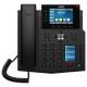 SIP-Телефон Fanvil X5U, 16 SIP-акк., 3,5", 480x320 Цвет. экран, POE, БП в комп., 2x1 Gbps, BT 4.2, Чёрный