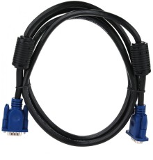 Кабель/ Кабель монитор-SVGA card (15M-15M) 1,8м 2 фильтра Aopen/Qust <ACG341AD-1.8M>