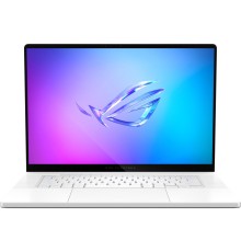 Ноутбук/ ASUS ROG Zephyrus G16 GA605WI-QR113W 16"(2560x1600 OLED 240Hz)/AMD Ryzen AI 9 HX 370(2Ghz)/32768Mb/1024PCISSDGb/noDVD/Ext:nVidia GeForce RTX4070(8192Mb)/Cam/BT/WiFi/90WHr/war 1y/1.85kg/Platinum White/Win11Home + чехол