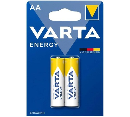 Батарейка AA/ Батарейка Varta ENERGY LR6 AA BL2 Alkaline 1.5V (4106) (2/40/200) (2 шт.) Батарейка AA/ Батарейка Varta ENERGY LR6 AA BL2 Alkaline 1.5V (4106) (2/40/200) (2 шт.)