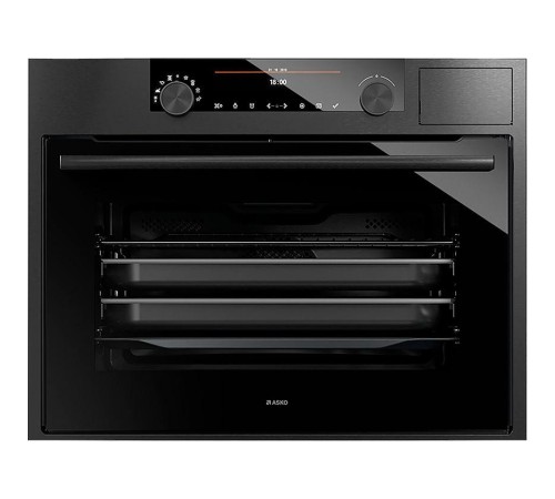Встраиваемые электрические духовки ASKO/ Арт. 736347 ; 45.5 х 59.5 х 54.6 см, на пару, 51 л., серия Craft, 160 автоматических программ, 11 режимов нагрева, гриль, сенсорные и поворотные переключатели, цветной дисплей, телескопические направляющие на 1-м у