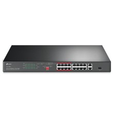 коммутатор TP-Link TL-SL1218P, 16-Port 10/100Mbps + 2-Port Gigabit Rackmount Switch with 16-Port PoE+