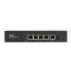 Коммутатор (4084) SKAT PoE-4E-1G-1S коммутатор PoE Plus, мощность 80Вт, порты: 4-Ethernet, 1-Uplink, 1-SFP