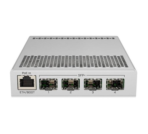 Коммутатор/ CRS305-1G-4S+IN Cloud Router Switch Five-port desktop switch with one Gigabit Ethernet port and four SFP+ 10Gbps ports