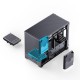 Корпус без блока питания/ Case JONSBO D32 PRO, Mini-Tower, TG, no fan, 2xUSB-A 3.2 + 1xUSB-C 3.2, mATX, mDTX, mITX Black