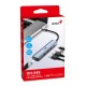 USB HUB UH-545 USB3.0 с Ethernet RJ45, гигабитным Ethernet RJ45 x 1, портом питания USB-C (5 В 3 А) x 1, портами передачи данных USB-A 3.0 x 3