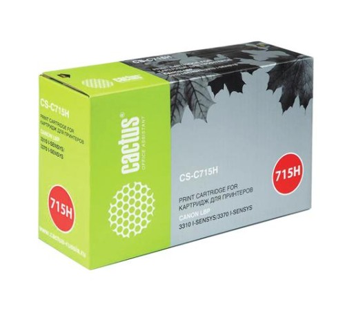 -/ Картридж лазерный Cactus CS-C715H 715H черный (7000стр.) для Canon i-Sensys 3310/3370