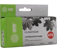 -/ Картридж струйный Cactus CS-PGI470XLBK черный (21.4мл) для Canon MG5740/MG6840/MG7740