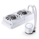 Система жидкостного охлаждения/ Water Cooling System JONSBO TG-240 White (260W, 240mm, White, ARGB/ Fans: 2x120mm, 66.19CFM, 35.4dBA, 1800RPM/ Pump height 72mm, 30dBA, 2400RPM, Rad thickness 27mm/ S: 1700, 1200, 115X, AM5, AM4)