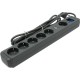 Сетевой фильтр Defender DFS 501 2,0м, 2 USB-порта, 6 розеток/ Surge Protector Defender DFS 501 2,0м, 2 USB-ports, 6 outlets
