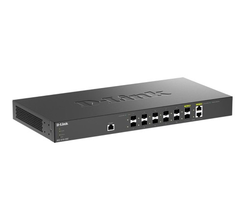 Коммутатор/ Smart L2+ Switch 10x10GBase-X SFP+, 2xCombo 10GBase-T/SFP+, CLI, RJ45 Console