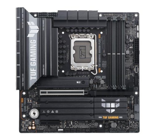 Материнская плата ASUS TUF GAMING B860M-PLUS, LGA1851, B860, 4*DDR5, 4*SATA, 3*M.2, 6*USB 3.2, 1*USB 2.0, Type-C, 1*PCIx16, 1*PCIx4, DP+HDMI, mATX; 90MB1JW0-M0EAY0